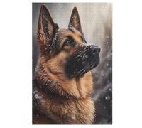 1000 Piece Jigsaw Puzzle Game German Shepherd Jigsaw Puzzles for Adults And Kids, Woodenboard Puzzles Home Decoration (78×53cm)