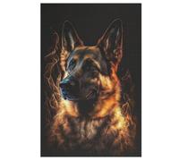 1000 Piece Jigsaw Puzzle Game German Shepherd Jigsaw Puzzles for Adults And Kids, Woodenboard Puzzles Home Decoration (78×53cm)