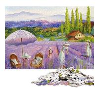 1000 Piece Jigsaw Puzzle Game Lavender Collection Jigsaw Puzzles for Adults, Paperboard Puzzles Home Decoration 38x26cm/1000pcs