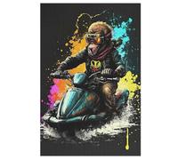 1000 Piece Jigsaw Puzzle Game Motor Boat for Adults And Kids, Woodenboard Puzzles Home Decoration (78×53cm)