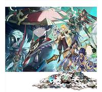 1000 Piece Jigsaw Puzzle Genshin Impact for Adults Kids Cardboard puzzles Educational Games Home Decoration Puzzle. （Size 26x38cm）