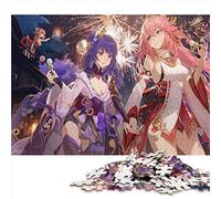 1000 Piece Jigsaw Puzzle Genshin Impact Raiden Shogun Puzzle for Adults Cardboard puzzles Funny Gift （Size 26x38cm）