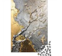 1000 Piece Jigsaw Puzzle, Gilded Natures Symphony, 52x38cm/1000pcs, for Adults, Thoughtful Gift Idea, Family Activity And Time at Home