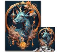 1000 Piece Jigsaw Puzzle Giraffe Enchantment Spells Jigsaw Puzzles Challenging Brain Teaser for Teenagers, Family Fun Interactive Game 50x75CM/19.68x29.52inch