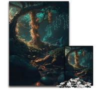 1000 Piece Jigsaw Puzzle Glimmering Glade Wooden Puzzles Ideal for Lover Perfect Christmas New Year Valentine's Gift 1000 PCS(75x50cm)