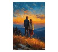 1000 Piece Jigsaw Puzzle, Golden Horizon - Together Beyond the Silence