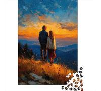 1000 Piece Jigsaw Puzzle, Golden Horizon - Together Beyond The Silence, 52x38cm/1000pcs, for Adults, Indoor Puzzle Activity, Home Relaxation And Time at Home