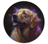 1000 Piece Jigsaw Puzzle Golden Retriever Nebula Challenging Puzzles Challenging DIY Art for Enthusiasts, for Relaxation 67.5x67.5 cm
