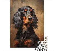 1000 Piece Jigsaw Puzzle, Gordon Setter, 52x38cm/1000pcs, for Adults, Family Activity, Time Around The Table And Weekend Downtime