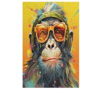 1000 Piece Jigsaw Puzzle Gorilla for Adults Wooden Puzzles Educational Game Challenge Toy 78×53cm