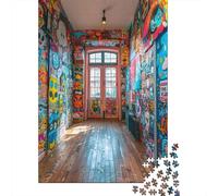 1000 Piece Jigsaw Puzzle, Graffiti Oasis, 70x50cm/1000pcs, for Adults, Indoor Puzzle Activity, Weekend Downtime And Time at Home