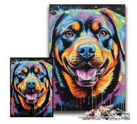 1000 Piece Jigsaw Puzzle Graffiti Painting Shark Impossible Jigsaw Puzzles for Adults for Home Decor, Brain Training Size 26x38cm