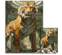 1000 Piece Jigsaw Puzzle Grand Tiger Jigsaw Puzzles for Adults Challenging Brain Teaser Family Activity Home Decor 1000 PCS(75x50cm)