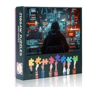1000 Piece Jigsaw Puzzle - Hacker by Digital Blueprints Cyber Attack, 50x70cm Complex Artwork Parlour Games, Jigsaw Puzzles, Family Challenge Night