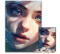 1000-Piece Jigsaw Puzzle Happy Anime Face Impossible Jigsaw Puzzles for Adults for Teenagers & Family Fun - DIY Brain Teaser Game Gift 50x75CM/19.68x29.52inch