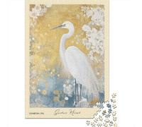 1000 Piece Jigsaw Puzzle, Heron Gustav Klimt Floral, 70x50cm/1000pcs