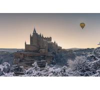1000 Piece Jigsaw Puzzle, Hohenzollern Castle And Balloon In Winter Puzzle Unique Birthday And Xmas Gifts 52x38cm