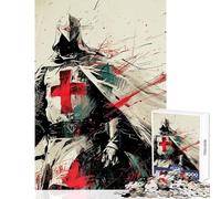 1000 Piece Jigsaw Puzzle Holy Warriors Rising Hands-on Game Suitable for Couples Educational Toy with Matching Poster And Trivia Sheet (50x75cm)