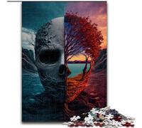 1000-Piece Jigsaw Puzzle Humans Vs Nature Challenging Puzzles size 50x75cm for Mother'S Day, Birthdays, Christmas