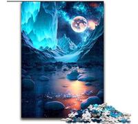 1000 Piece Jigsaw Puzzle Ice Cold Antarctica Made of Wood, for Parents, Lovers, Friends - Age 14+ 50x75cm DIY Art Decor