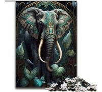 1000 Piece Jigsaw Puzzle Imaginary World Elephant Impossible Jigsaw Puzzles for Adults size 26x38cm Relax & Challenge, Colorful Home Decor Art, for Friends