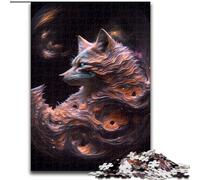 1000 Piece Jigsaw Puzzle Infinite Fox Wooden Jigsaw Puzzles for Adults Artwork Decor Intelligence Toy for Family Indoor Games (Size 26x38cm)