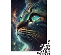 1000 Piece Jigsaw Puzzle, Interstellar Kitties, 52x38cm/1000pcs | For free days in December: Adult jigsaw puzzle with 1000 pieces; for a gift that can be enjoyed well beyond the holidays.