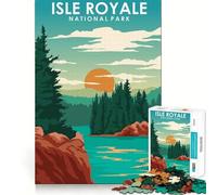 1000 Piece Jigsaw Puzzle Isle Royale National Park Exact Cut Play Smart Brain Toy Relax Time Game Christmas Art Display (50x75cm)