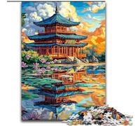 1000-Piece Jigsaw Puzzle Japanese Ancient Temple Puzzles 1000 Pieces for Adults Perfect for Family Fun on Birthdays, Christmas 50X75CM
