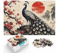 1000 Piece Jigsaw Puzzle, Japanese Beautiful Peacock, 1000pcs (52x38cm) | For a useful gift beyond Christmas Day: Adult jigsaw puzzle with 1000 pieces suits quiet days around New Year.