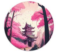 1000 Piece Jigsaw Puzzle Japanese Temple 1000Pc Adults Round Jigsaw Puzzle Ideal for Teenagers & Collectors, Travel Gift, Family Activity 1000pcs (67.5x67.5cm)