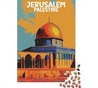 1000 Piece Jigsaw Puzzle, Jerusalem Paestine, 38x26cm/1000pcs, for Adults, Puzzle Lover Present, Winter Home Activity And Time at Home