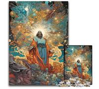 1000-Piece Jigsaw Puzzle Jesus Christ Difficult Puzzles for Adults Adult Game Gift Family Interactive Game Brain Challenge Gift 50x75CM/19.68x29.52inch