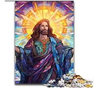 1000 Piece Jigsaw Puzzle Jesus in The Sky Challenging Puzzles Challenging Brain Teaser for Teenagers, Family Fun Interactive Game size : 38x26cm