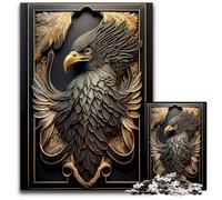 1000 Piece Jigsaw Puzzle King Eagle Art DecoPuzzles for Adults Interactive Family Game DIY Home Decor Brain Teaser Gift 1000 PCS(38x26cm)