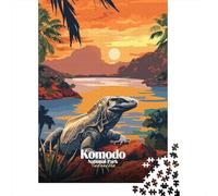 1000 Piece Jigsaw Puzzle, Komodo National Park, Indonesia, 38x26cm/1000pcs, for Adults, Shared Puzzle Activity, Relaxing Evenings And Time Together