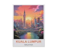 1000 Piece Jigsaw Puzzle,Kuala Lumpur Malaysia,Adults Children Wood Toy Educational Game(75x50cm)-B28