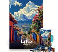 1000 Piece Jigsaw Puzzle La Paz, Bolivia Street View Exact Cut Play Smart Brain Toy Relax Time Game Christmas Art Display (50x75cm)