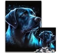 1000-Piece Jigsaw Puzzle Labrador Retriever Dog Jigsaw Puzzles Fun at Home Activities, Birthday Present, Travel Gifts 50x75CM/19.68x29.52inch