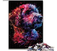 1000 Piece Jigsaw Puzzle Lagotto Romagnolo Dog Art Made of Wood, for Ages 14+ 50x75cm Brain Teaser Game for Teenagers, for Family Game Night