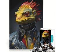 1000 Piece Jigsaw Puzzle Larry The Lizard Brain Teaser Game Decompressing Intellectual Birthday Present Gifts 38x26cm