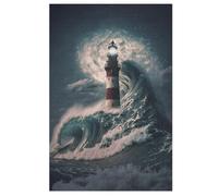 1000 Piece Jigsaw Puzzle Lighthouse for Adults Wooden Puzzles Educational Game Challenge Toy (78×53cm)