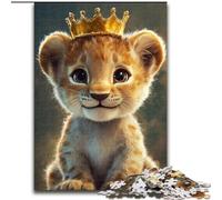 1000-Piece Jigsaw Puzzle Lion Challenging Puzzles 26X38CM for Mother'S Day, Birthdays, Christmas