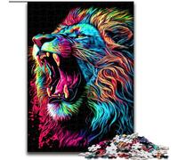 1000 Piece Jigsaw Puzzle Lion... Jigsaw Puzzles Family Game Night Challenging And Rewarding Visual Experience (Size 50x75cm)