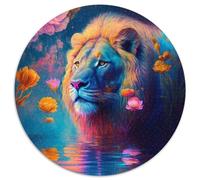 1000-Piece Jigsaw Puzzle Magic Lion Cardboard Puzzles Home Decor Brain Teaser Game for Teenagers & Family Interaction 67.5x67.5cm