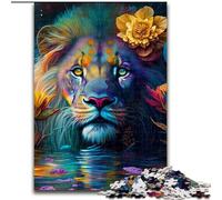 1000-Piece Jigsaw Puzzle Magic Lion Jigsaw Puzzles for Adults 1000 Piece Family Interactive Game, DIY Home Decor Brain Challenge Gift (Size 26x38cm)