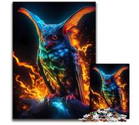 1000 Piece Jigsaw Puzzle Magic Realism Bat Impossible Jigsaw Puzzles for Adults Brain TeaserHome Decor Perfect 1000 PCS(75x50cm)
