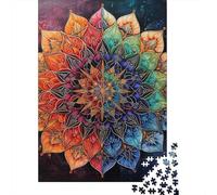1000 Piece Jigsaw Puzzle Mandala Jigsaws Puzzles Paper Puzzle Assembly Toy Family Interactive Game 1000pcs (38x26cm)