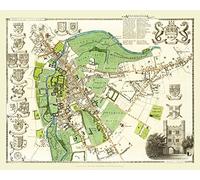 1000 Piece Jigsaw Puzzle - Map of Cambridge 1836 by Thomas Moule