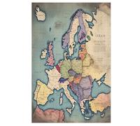 1000 Piece Jigsaw Puzzle Map of Europe for Adults Wooden Puzzles Educational Game Challenge Toy （78×53cm）